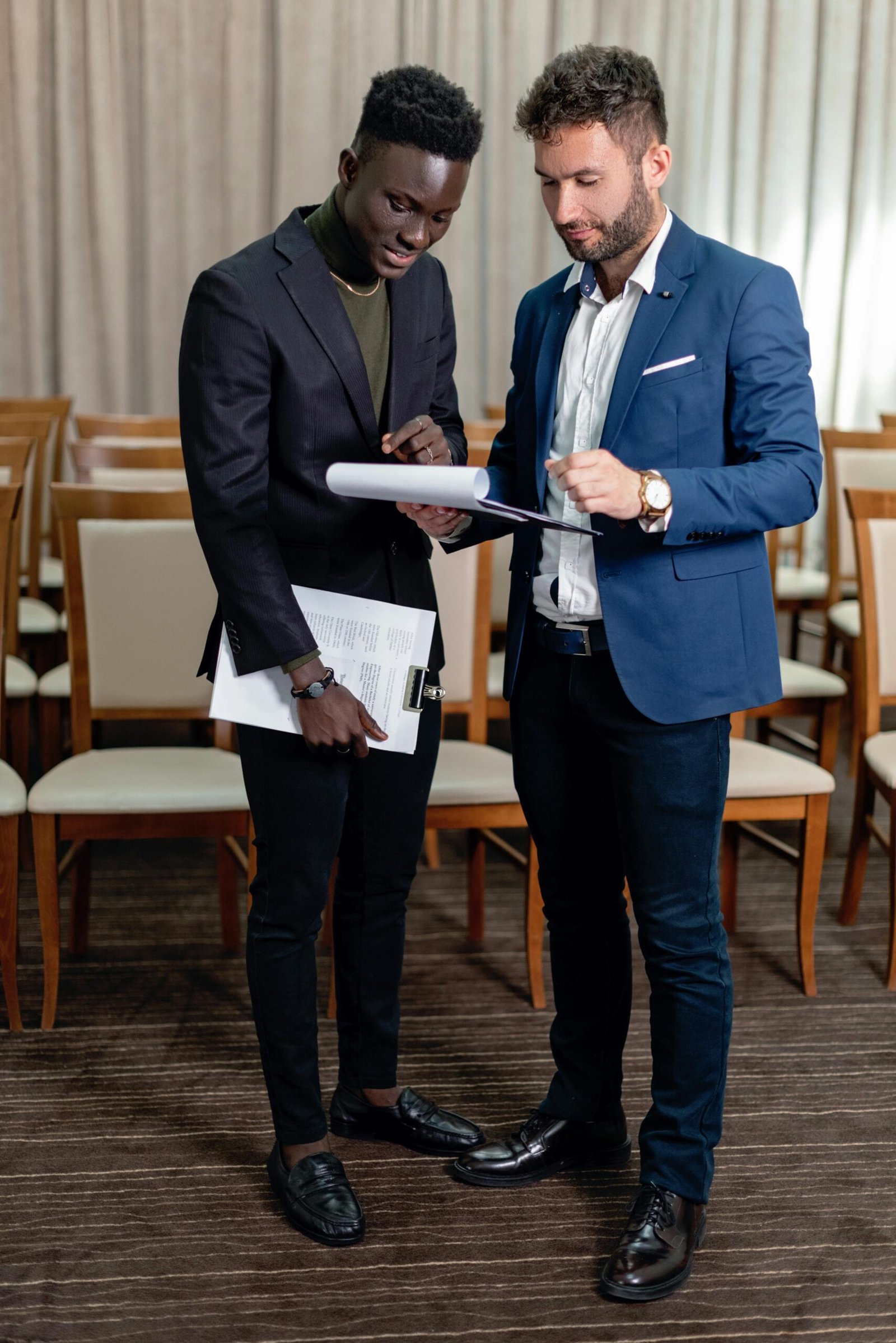 Professional event management team coordinating a corporate event in Vienna